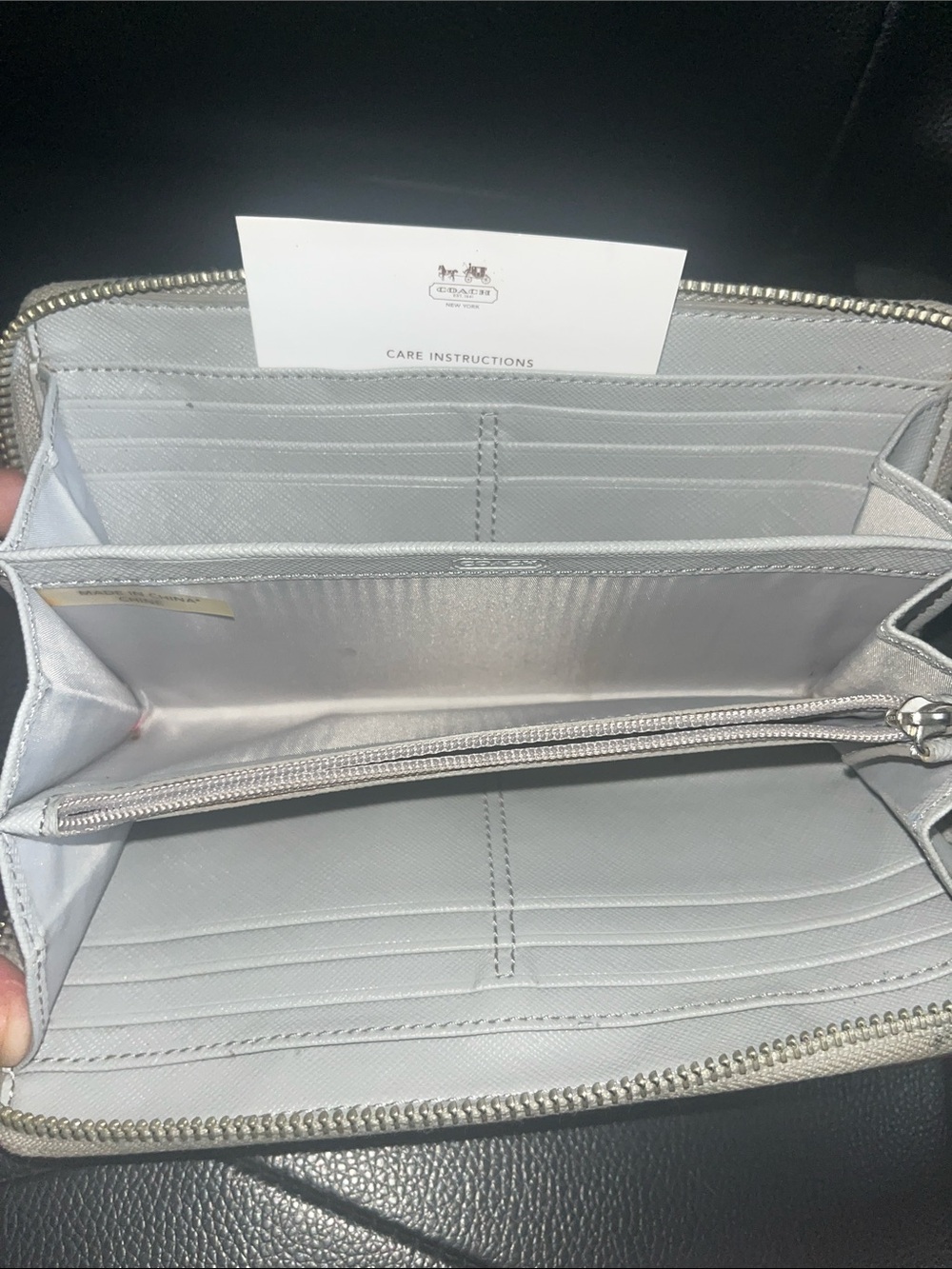 Coach Python Accordion Zip Wallet - Picture 5 of 13